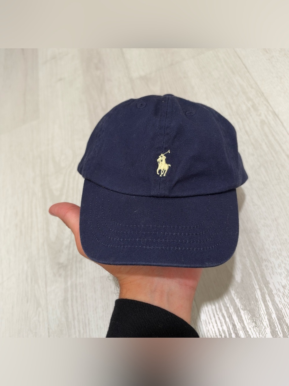 Polo Ralph Lauren Classic Cotton Baseball Cap (Navy Blue / Cream Pony)